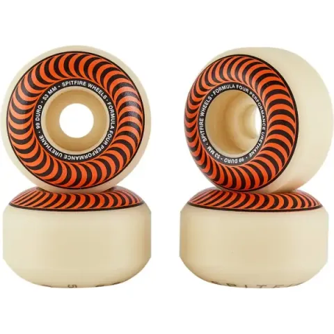 Skateboard Wielen Spitfire Formula Four 99A 4-Pack (53mm - Oranje)