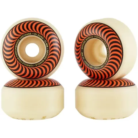 Skateboard Wielen Spitfire Formula Four 101A 4-Pack (53mm - Oranje)