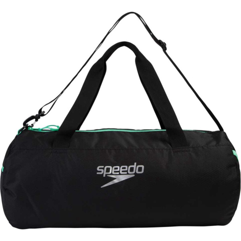 Speedo waterafstotend duffeltas - Zwart/groen ( - )