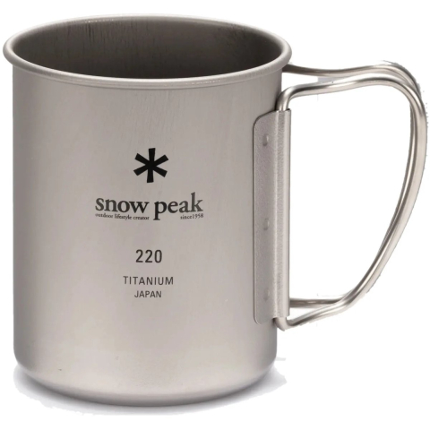 Mok in titanium enkele wand Snow Peak 220