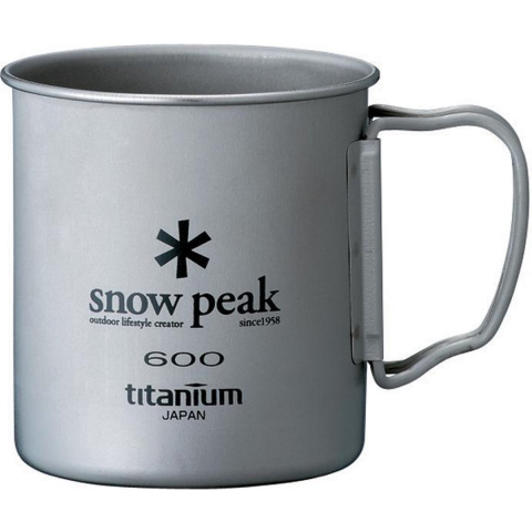 Mok in titanium enkele wand Snow Peak 600