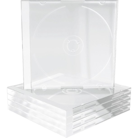MediaRange | CD Jewelcase | 10.4mm | 1 Disc | Transparant | 5 Stuks