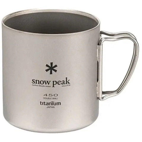 Dubbelwandige titanium mok Snow Peak 450
