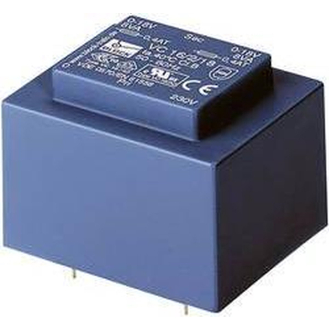 BLOCK VC 16/2/24 Printtransformator 1 x 230 V 2 x 24 V/AC 16 VA 333 mA
