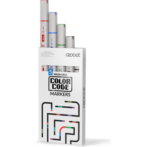 Ozobot Markeerset kleur set van 5 Color Code Box