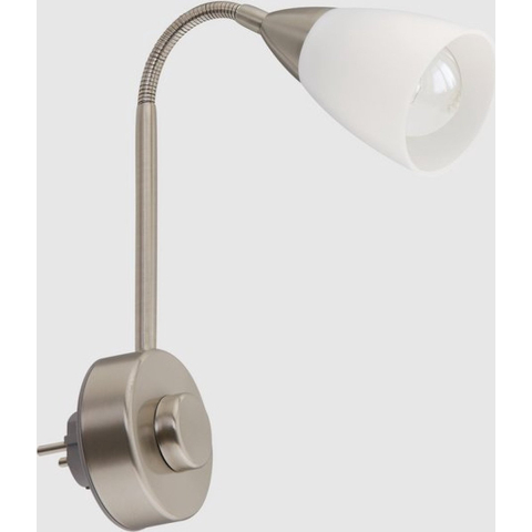 Briloner Fiche Wandlamp E14 25 W Nikkel (mat)