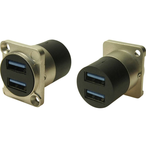 Cliff CP30087 DUAL USB3.0 A-A FT METAL CSK Adapter 1 stuk(s)