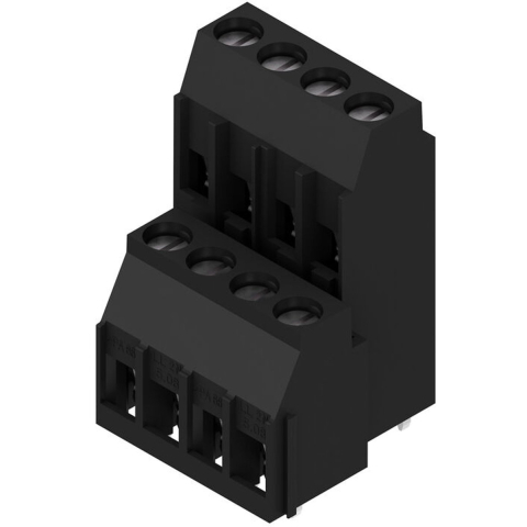Weidmüller 1469620000 Klemschroefblok 4 mm² Aantal polen 8 Zwart 50 stuk(s)
