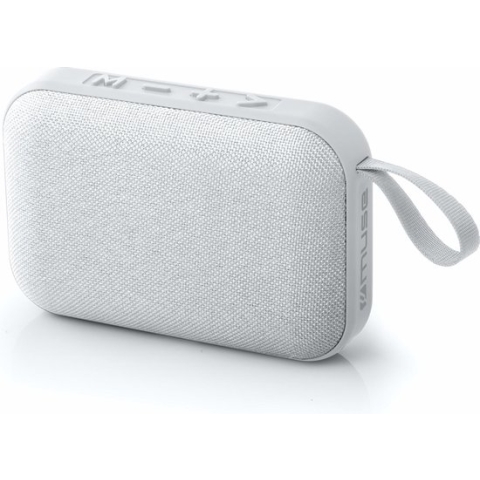 Muse M-308BTW - Compacte draagbare bluetooth speaker met stoffen bekleding, wit