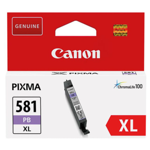 Canon CLI-581PB XL - 8.3 ml - XL grootte - fotoblauw - origineel - inkttank - voor PIXMA TR8550, TS8151, TS8250, TS8251, TS8252, TS8350, TS8351, TS8352, TS9150, TS9155