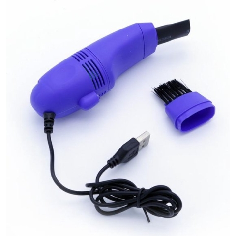 USB stofzuiger - Toetsenbord cleaner / Schoonmaakset voor kruimels en stof - Computer / PC / Laptop  Kruimeldief - Mini stofzuiger - Blauw