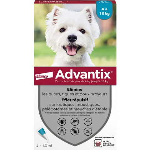 Ongediertebestrijding voor honden Elanco Advantix 1 ml