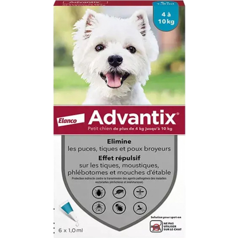 Ongediertebestrijding voor honden Elanco Advantix 1 ml