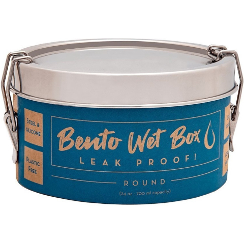 Bento Wet Box (Round) Lunchbox Stainless Steel 700ml