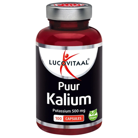 2+2 gratis: Lucovitaal Kalium Potassium Puur 500mg 100 capsules