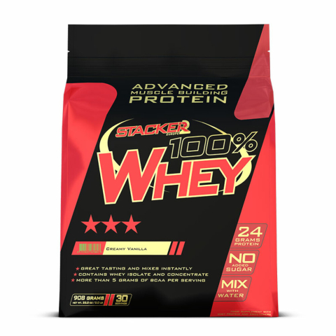 6x Stacker 100% Whey Vanilla 908 gr