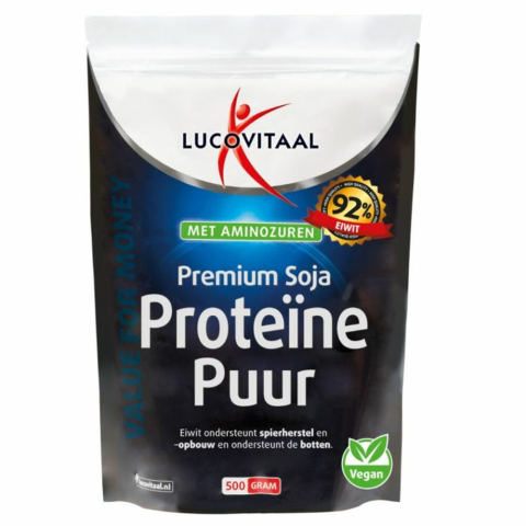 2+2 gratis: Lucovitaal Premium Soja Proteïne Puur 500 gr