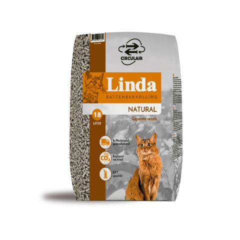 Linda Kattenbakvulling Naturel Circulair 18 Liter