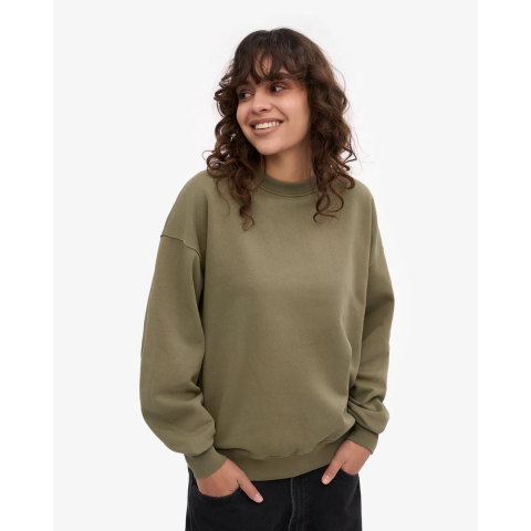 Sweatshirt ronde hals Colorful Standard Organic oversized dusty olive