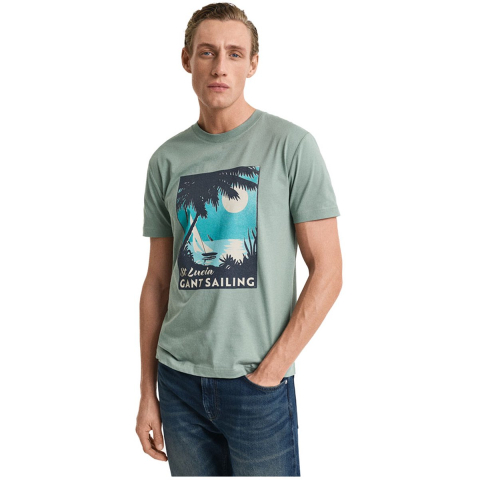 T-shirt Gant Placed Graphic