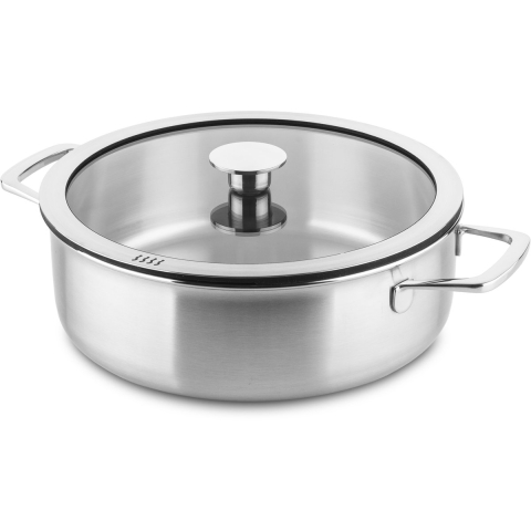 DUCQ Hapjespan Ø26cm / 4L Downdraft 'RVS'