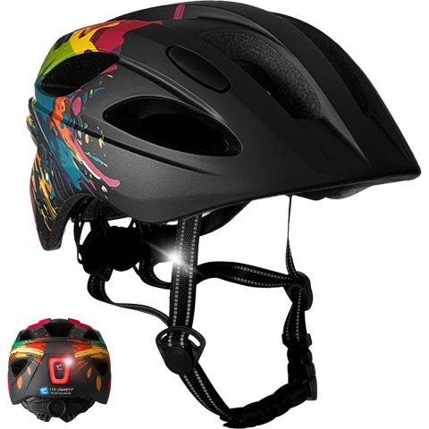 Crazy Safety Cool Splash, fietshelm, junior, zwart