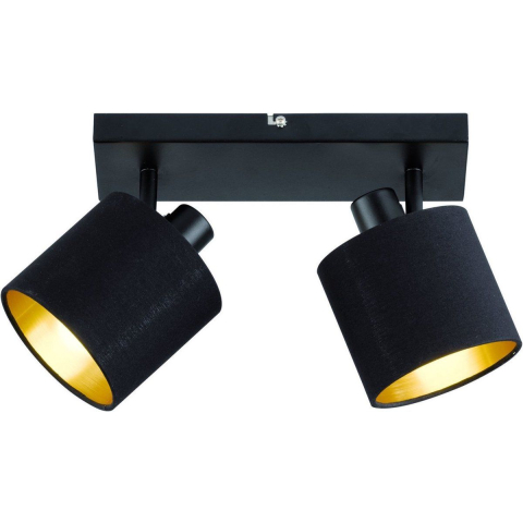 RL LIVE YOUR LIGHT TOMMY - Opbouwspot - 2 lichtpunten - Zwart mat (2 stuks)