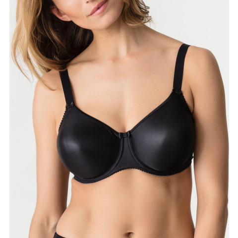 PrimaDonna Satin Seamless Non Padded Bra Zwart G 75 Dames