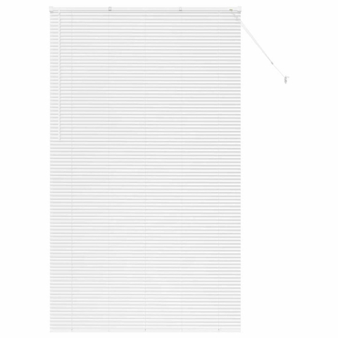 VidaXL Venetiaanse jaloezie wit 220 x 135 cm 25 mm aluminium