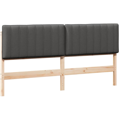 VidaXL Gestoffeerd hoofdbord bruin en donkergrijs 180 cm