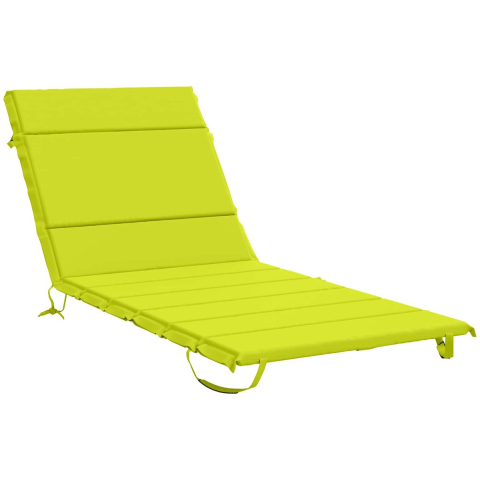 VidaXL Ligstoel kussen gemert 100% polyester helder groen