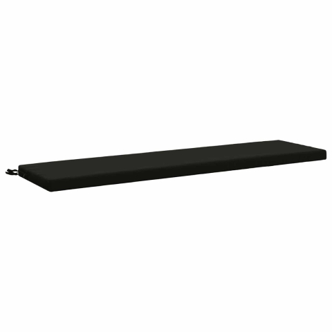 VidaXL Bankkussen soest 100% polyester zwart 140 x 40 x 5 cm