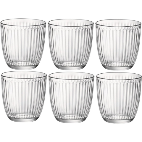 Overige Merken Bormioli rocco waterglazen 290 ml 6 stuks transparant/glas