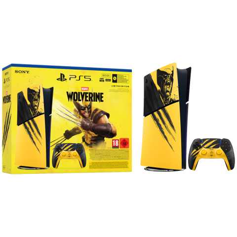 Sony Playstation®5 Digital Edition – Marvel's Wolverine Battle Yellow Limited Edition-bundel 825 Gb