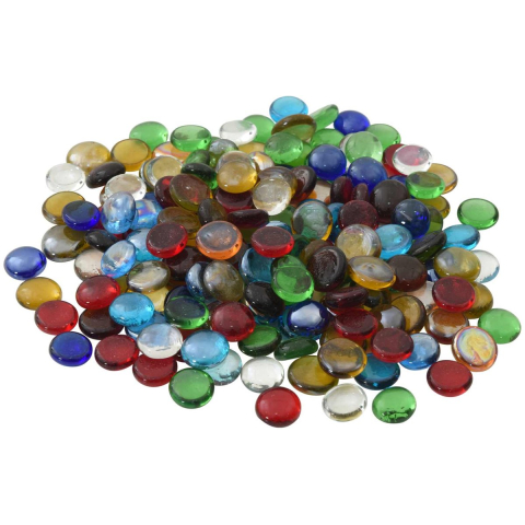 VidaXL Glasnugget 17-19 mm meerkleurig glas