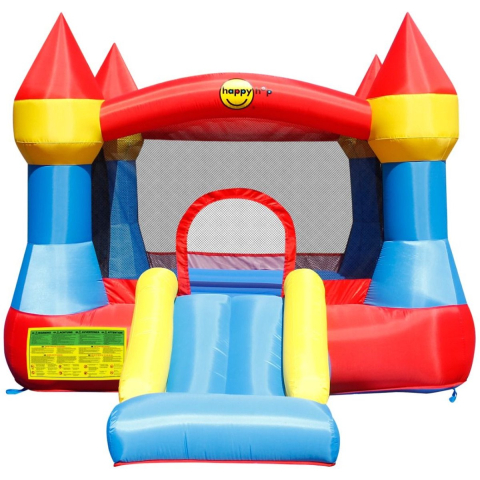 Happyhop Hop Springkasteel Castle met glijbaan Springkastelen