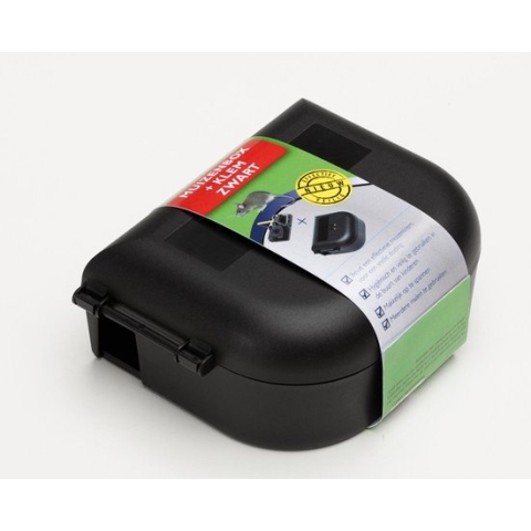 Luxan Muizenbox Met Klem - Ongediertebestrijding - Zwart