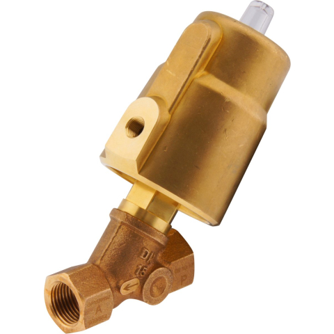 G1-1/2'' PTFE/NBR 16bar NO Pneu Vrijstroomafsluiter Messing/Alu AL2