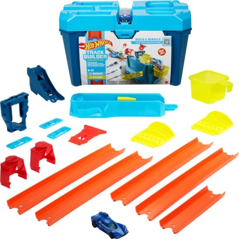 Hot Wheels Track Builder - Crash stunt box Speelset