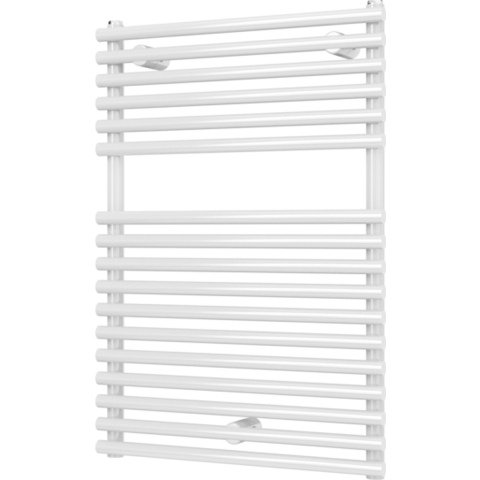 Plieger florian nxt m enkel designradiator - handdoekradiator - 72.2 cm x 50 cm - 391 watt - wit
