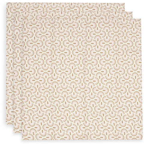 Jollein hydrofiele doek small 70x70cm soft plumes (3pack)