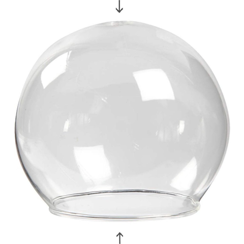 Belvormig glas zonder voet