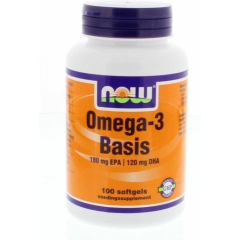 Now Foods - Omega-3 Basis - 1000 mg Zuivere Visolieconcentraat - 100 Softgels