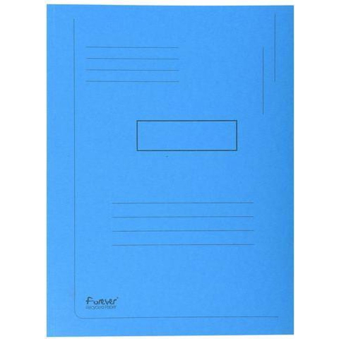 Exacompta 2-klepsmap 445006E Fel blauw Karton A4 24 x 32 cm 50 Stuks