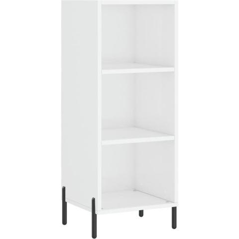 VidaXL Dressoir 34,5x32,5x90 cm bewerkt hout hoogglans wit