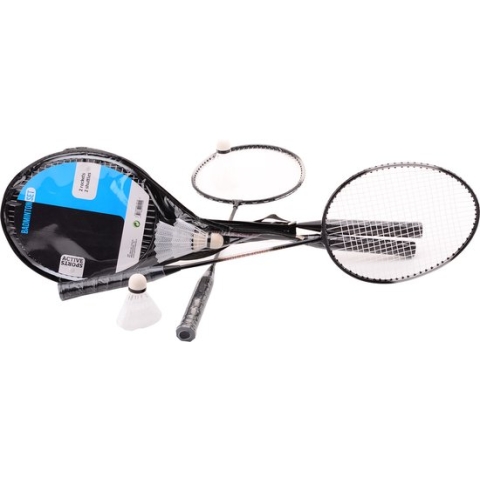 Johntoy Badminton Sport Active 4- Delige Set Grijs