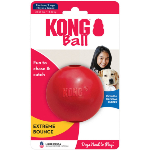 KONG Snackbal met Gat M/L Ø7,5cm