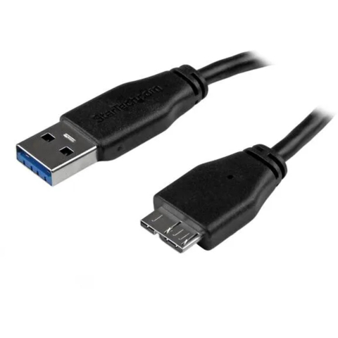 StarTech.com Short Slim SuperSpeed USB 3.0 A to Micro B Cable - M/M - USB cable - 15 cm