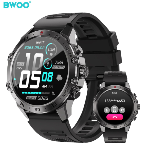 Smartwatch BWOO WA-08, Zwart