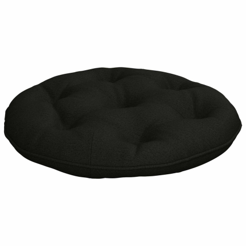 VidaXL Hangstoel kussen vianen 100% polyester zwart ø 40 x 10 cm